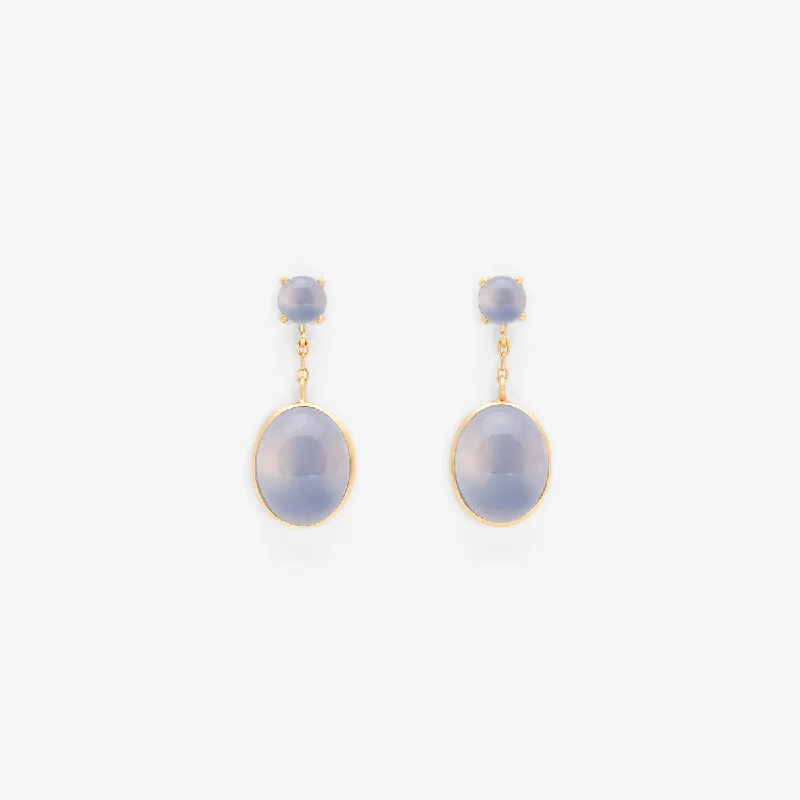 Shop Trending Jewelry With Exclusive Savings Blue Chalcedony Glacé Earring | E8601BC