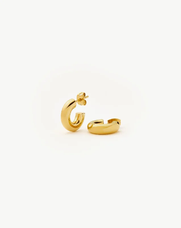 Bestselling Jewelry At Special Promotional Rates Chubby Mini Hoop Earrings | 18ct Gold Vermeil