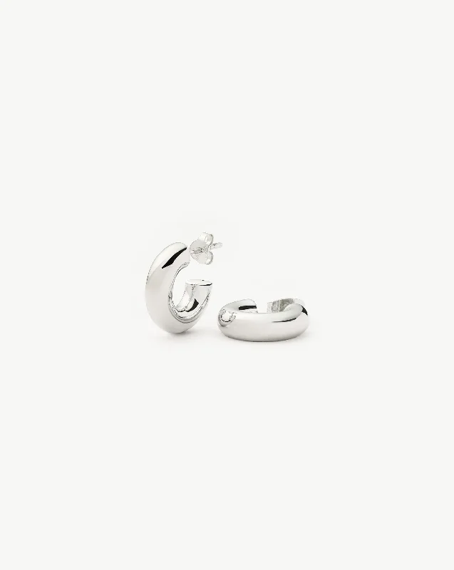 Shop Stylish Jewelry Now And Save Big Chubby Mini Hoop Earrings | Sterling Silver