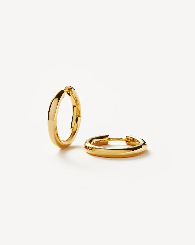 Buy More, Save More – Special Jewelry Discounts Classic Tunnel Small Hoop Earrings | 18ct Gold Plated