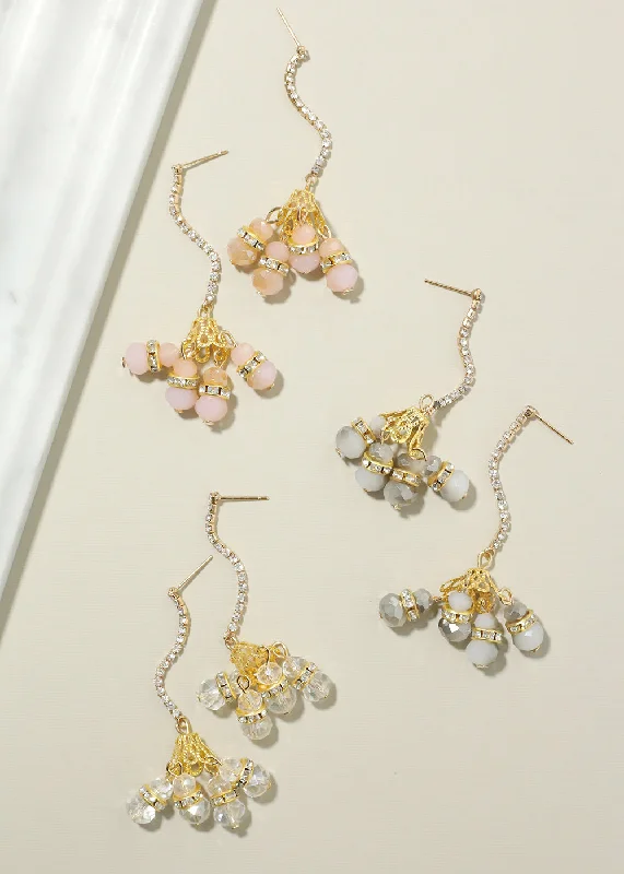 Limited-Stock Jewelry Sale – Once It's Gone, It's Gone Cluster Crystal Dangle Earrings