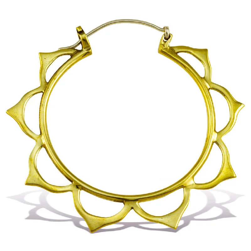 Dazzle With Discounts – Shop Jewelry On Sale <span>BRES-065<span>: </span></span>Sunrise Hoops - Silver Posts