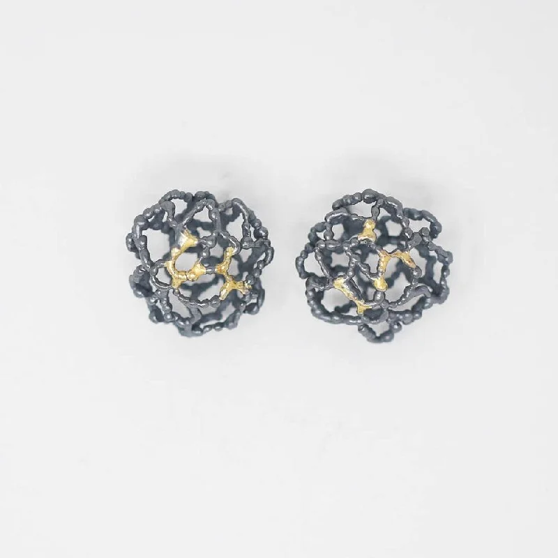 Final Call For Exquisite Jewelry At Reduced Rates Coral Reef Earrings silver and gold