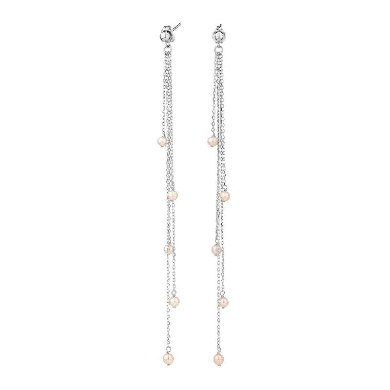 Exclusive Online Jewelry Sale – Don't Wait Cultured freshwater pearl drop earrings in sterling silver