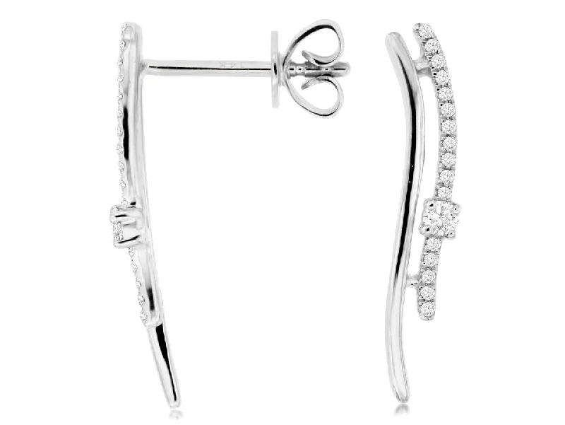 Exclusive Online Jewelry Sale – Don't Wait Diamond Double Bar Dangle Earrings