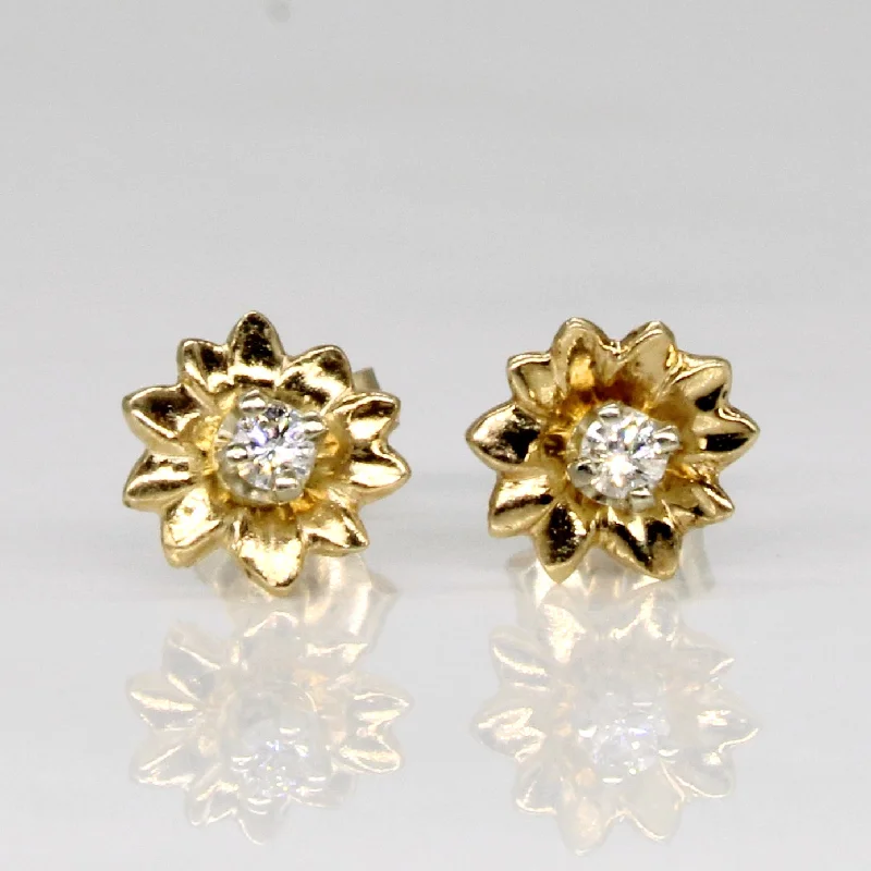 Jewelry Sale – Exclusive Styles At Lower Prices Diamond Flower Earrings | 0.02ctw |