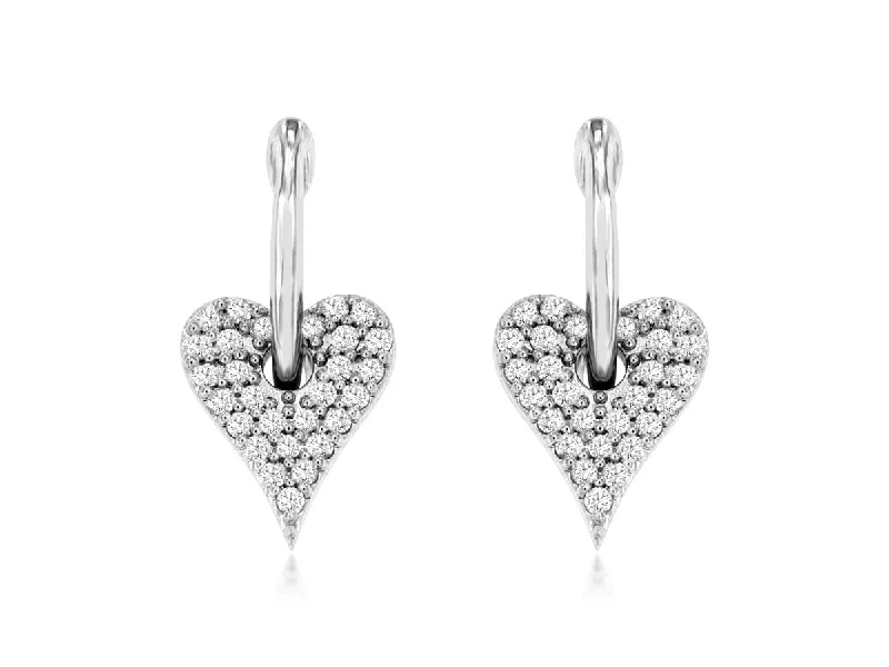 Buy More, Save More On Stunning Jewelry Pieces Diamond Heart Drop Earrings