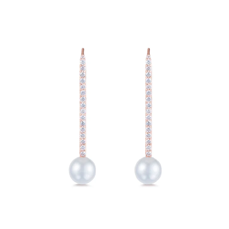 Jewelry Deals That Sparkle – Shop Today Diamond Pearl Stick Earrings