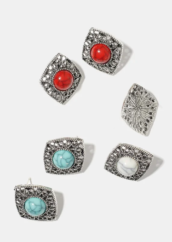 The Ultimate Jewelry Sale – Shop Premium Styles Diamond Shape Earring with Stone