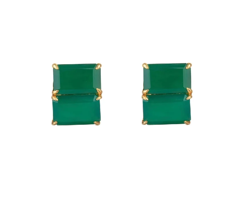 Flash Sale On Stunning Jewelry – Don't Miss Out Double Green Stud