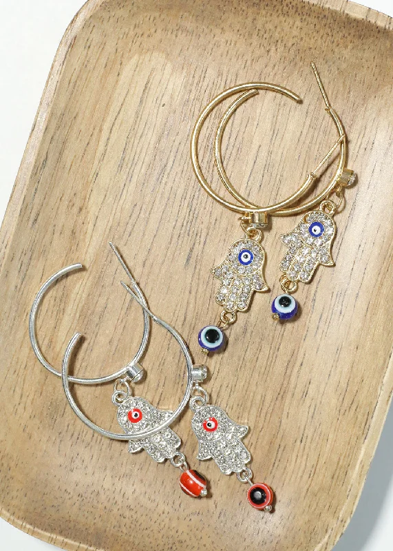 High-Quality Jewelry At A Fraction Of The Cost Evil Eye Hoop Earrings