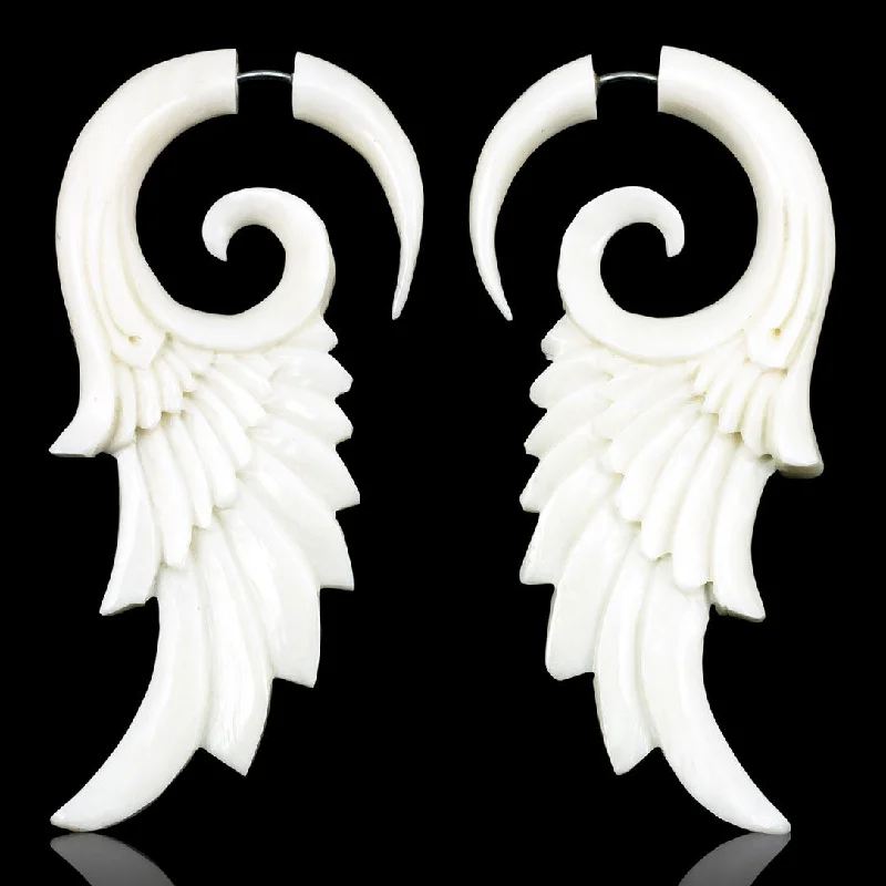 Elegant Jewelry, Exclusive Prices – Shop Now <span>EFB-826<span>: </span></span>Flared Wings - Bone
