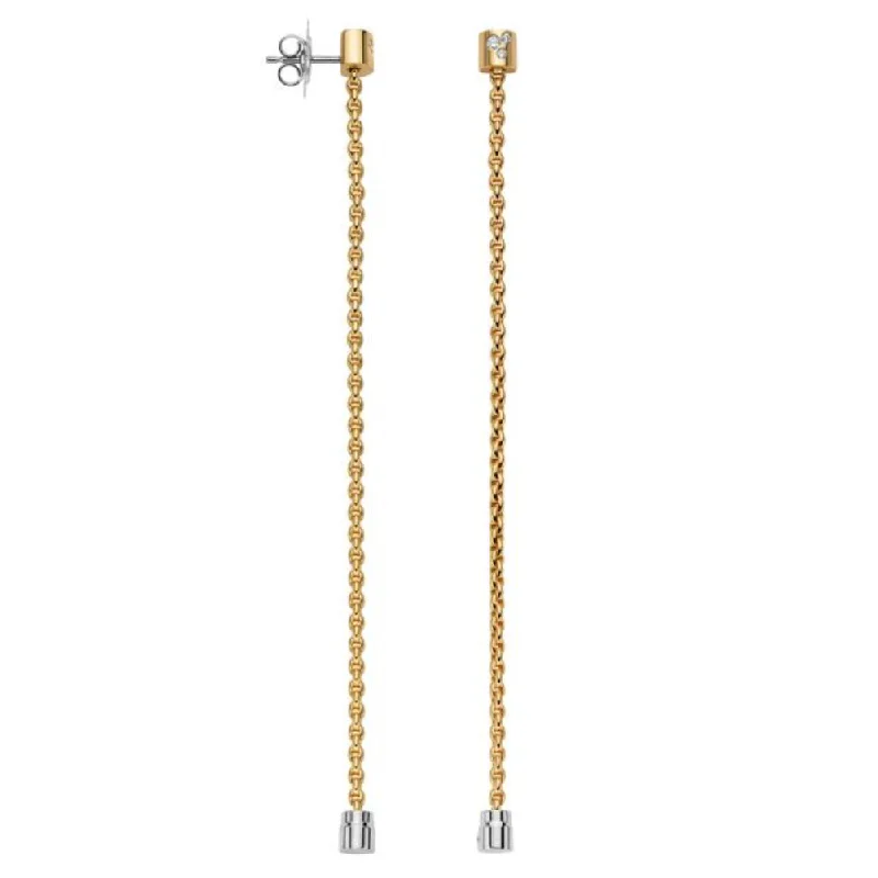 Timeless Jewelry At Special Discount Rates Fope 18k Prima Mesh Chain Drop Earrings