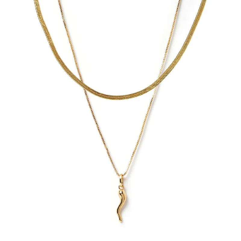 Stunning Jewelry Pieces At The Lowest Prices Ever Fortune Necklace Stack - Gold