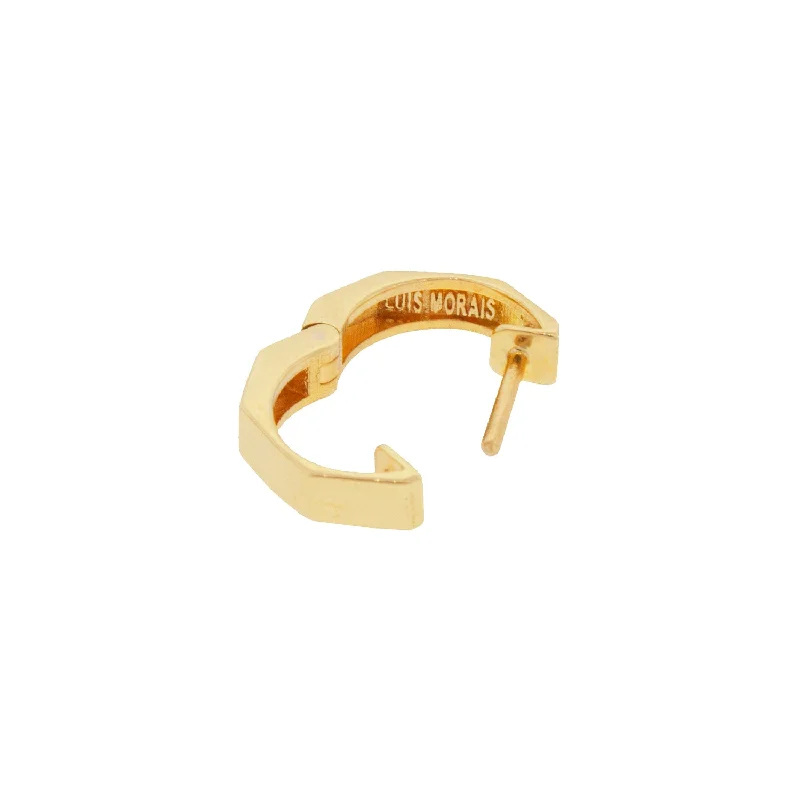 Discounted Luxury Jewelry – Shine Without The Splurge Geo Huggie Earring