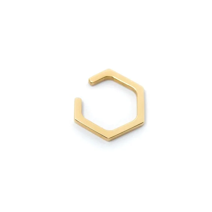 Jewelry Sale Alert – Shop Timeless Elegance Today Hex Skinny Gold Ear Cuff