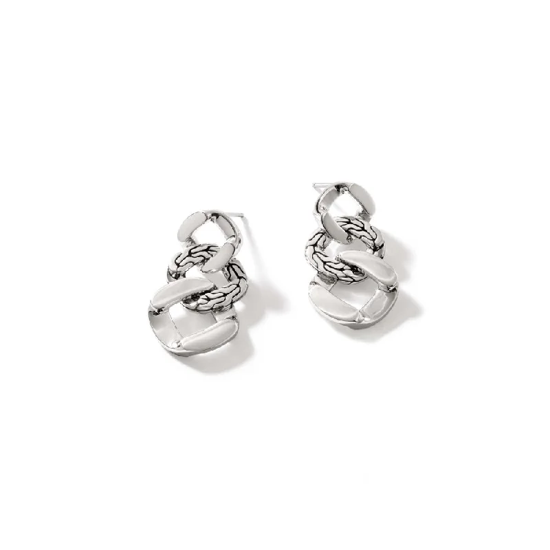 Eco-Friendly Sustainable Jewelry For Conscious Buyers John Hardy Sterling Silver Curb Link Drop Earrings