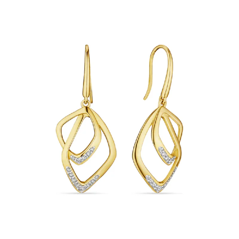 Modern Jewelry At Exclusive Discounts – Shop Today Judith Ripka 14k Selvaggia Drop Earrings with Diamonds