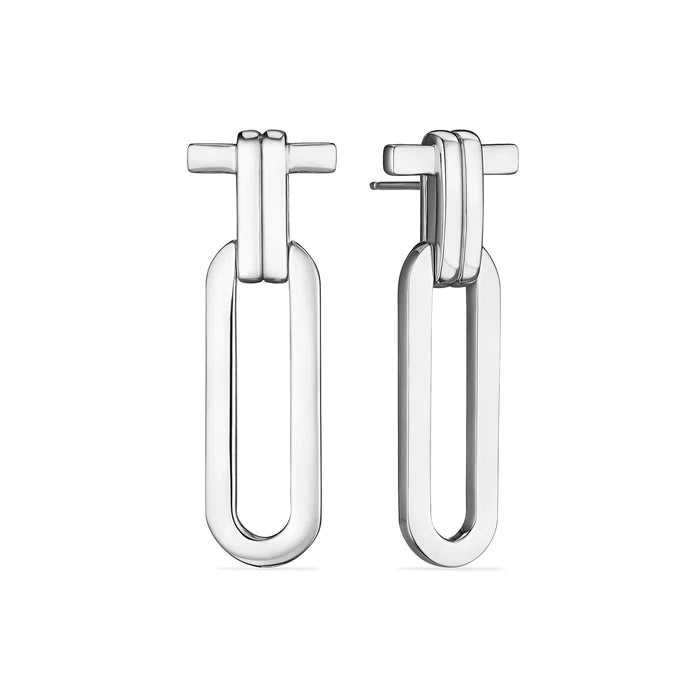 Fashion-Forward Geometric Jewelry For Contemporary Style Judith Ripka  Sterling Silver Jie Knot Earrings