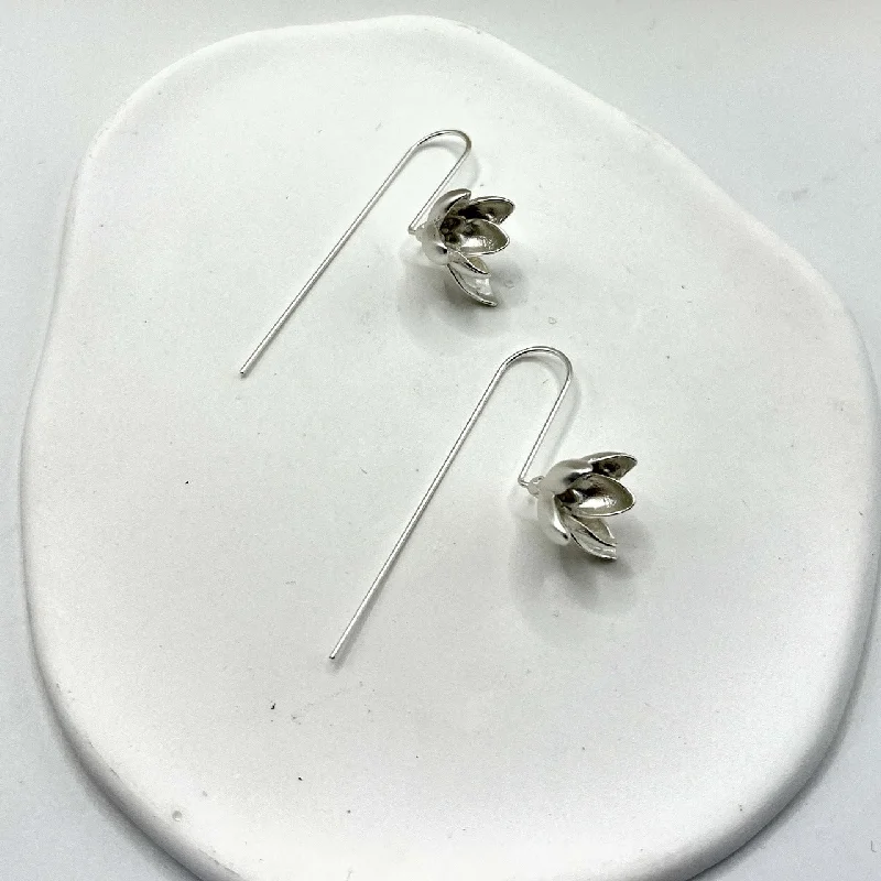 Luxury Jewelry Without The Luxury Price Tag Silver  Bloom Drop Earrings jlt11576