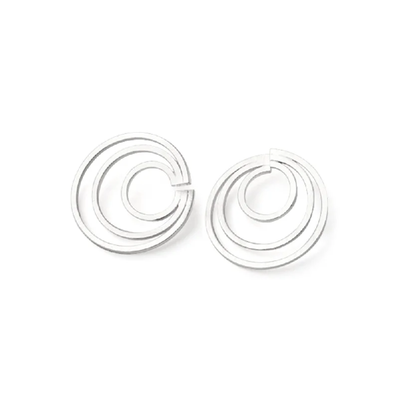Affordable Glamour – Premium Jewelry For Less Kelim Sterling Silver Circles of Love Earrings