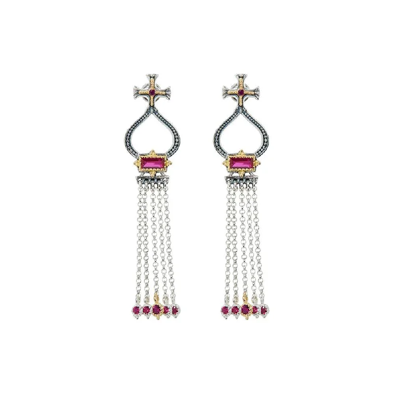 Premium Jewelry At Special Low Prices For A Limited Time Konstantino Dome Corundum Tassle Earrings