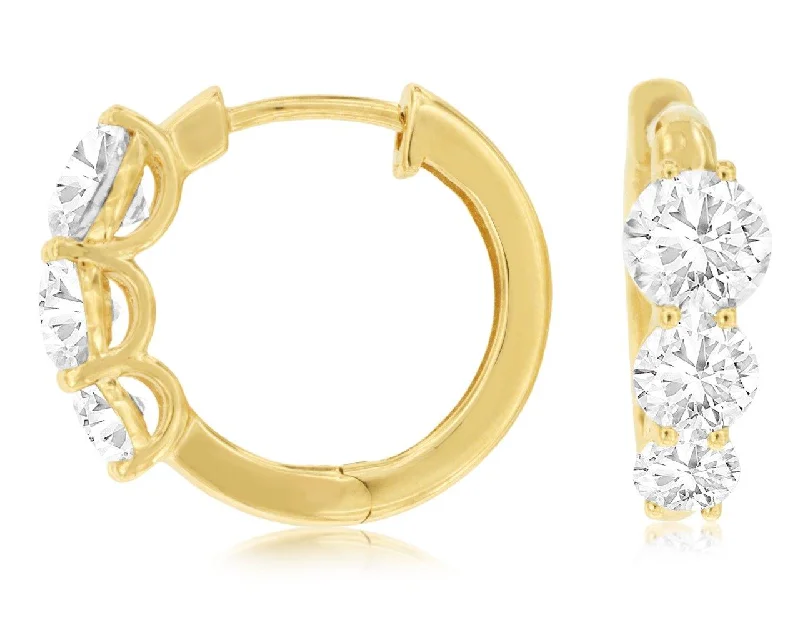 Shop Dazzling Jewelry At The Best Prices Laboratory Grown Diamond Huggie Earrings