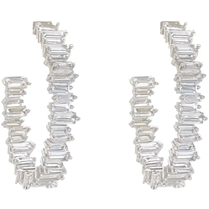 Your Dream Jewelry At Dream Prices Large Silver Baguette