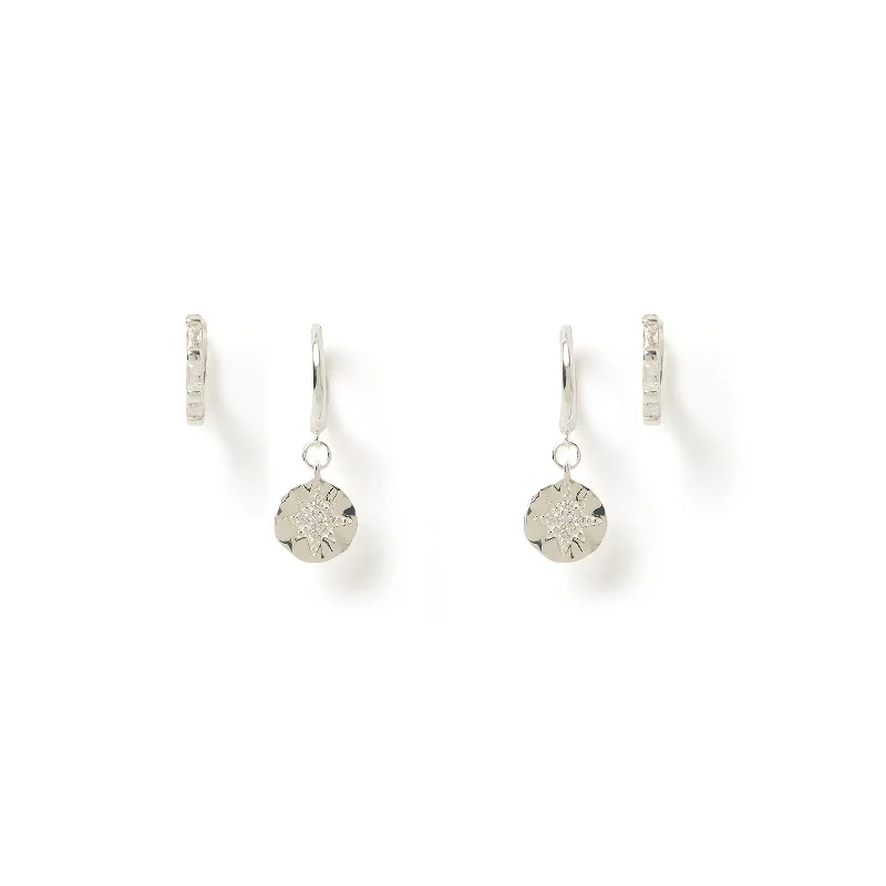 Premium Diamond Jewelry For Unforgettable Moments Lila Earring Stack - Silver