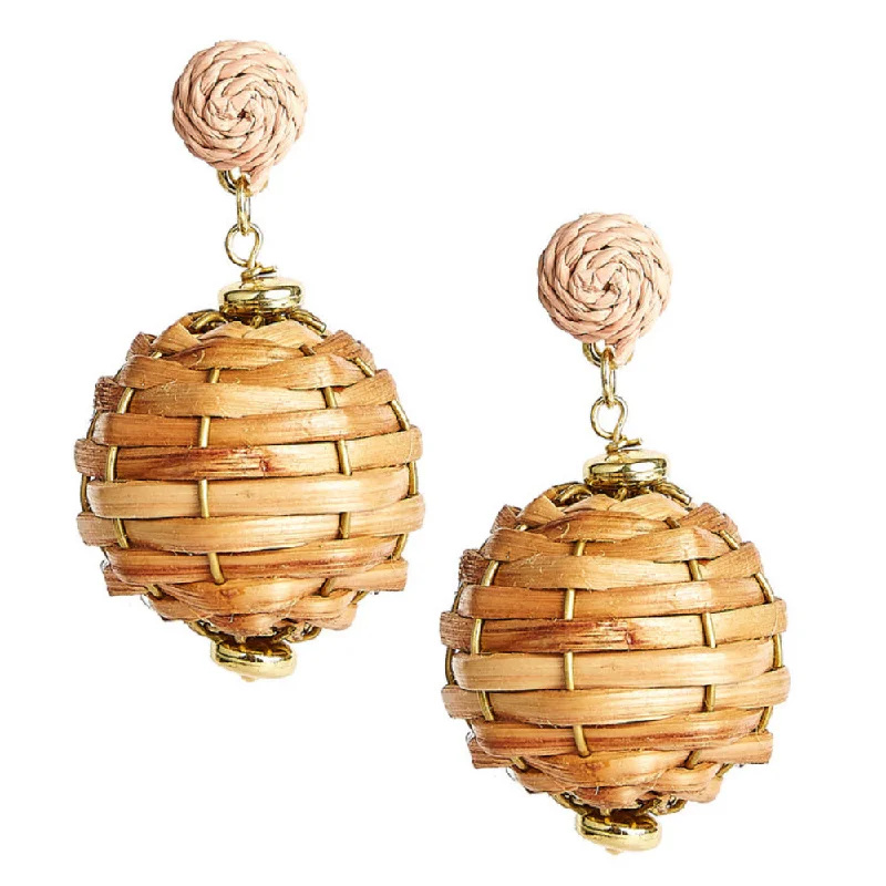Sparkle On A Budget – Fine Jewelry For Less Lisi Lerch Whidden Wicker Earrings - Natural/Sand