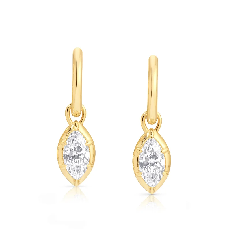 Unlock Unbeatable Jewelry Deals Before They’Re Gone Marquise Rosette Hoop Earrings