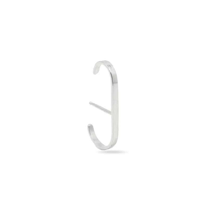 Personalized Jewelry At Special Discount Rates Minimalist Ear Cuff Medium Silver