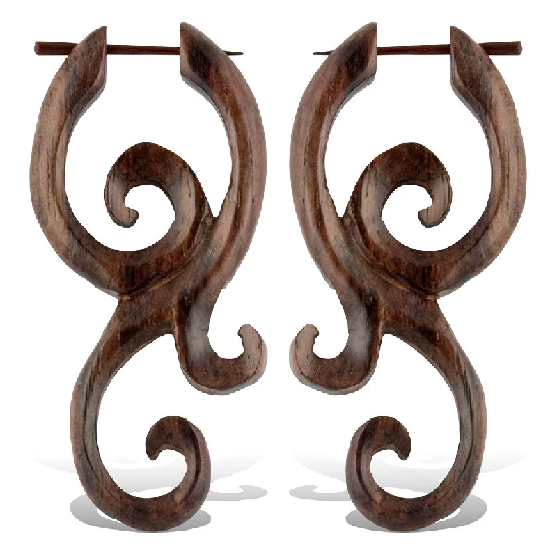 Huge Savings On Timeless Jewelry Collections <span>ERW-752<span>: </span></span>Nilanu Curls - Wood