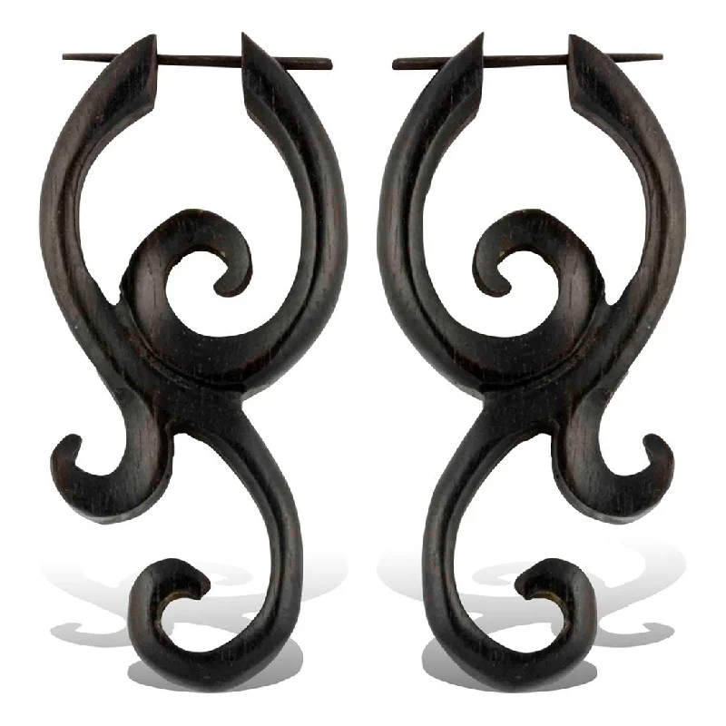 Seasonal Jewelry Deals – Elevate Your Style <span>ERW-752<span>: </span></span>Nilanu Curls - Wood