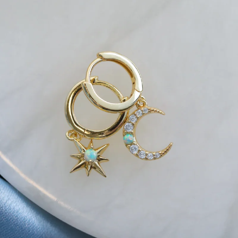 Upgrade Your Jewelry Collection For Less Opal Celestial Huggies
