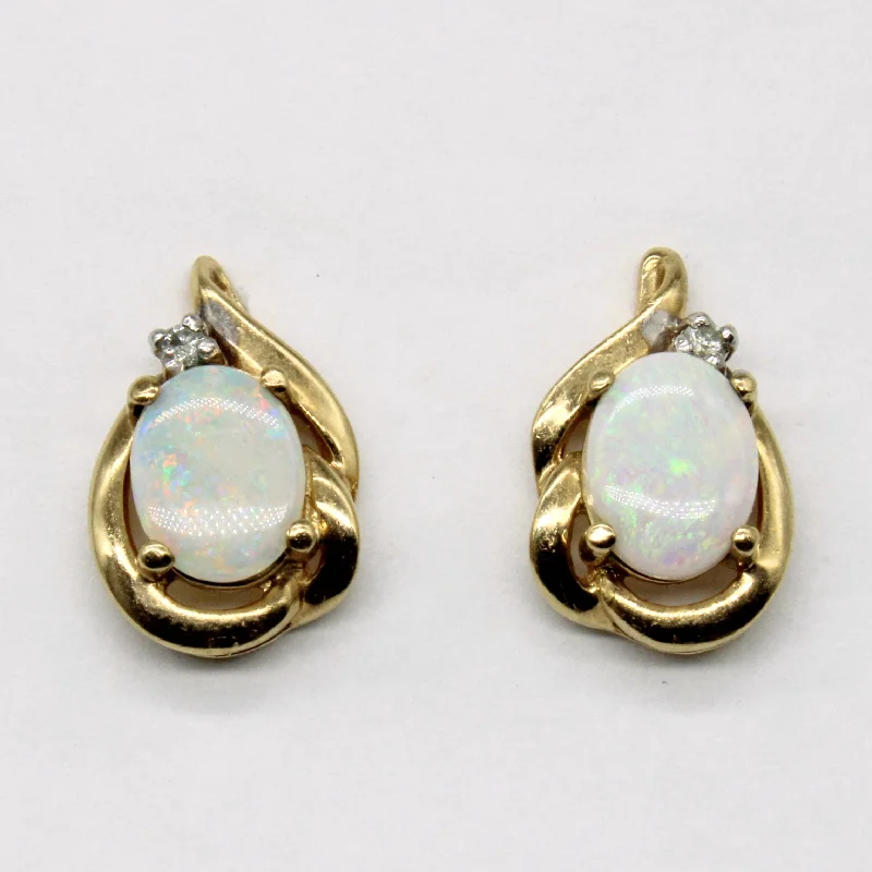 Best Jewelry Deals – Shop Premium Pieces At Great Prices Opal & Diamond Earrings | 1.00ctw, 0.02ctw |