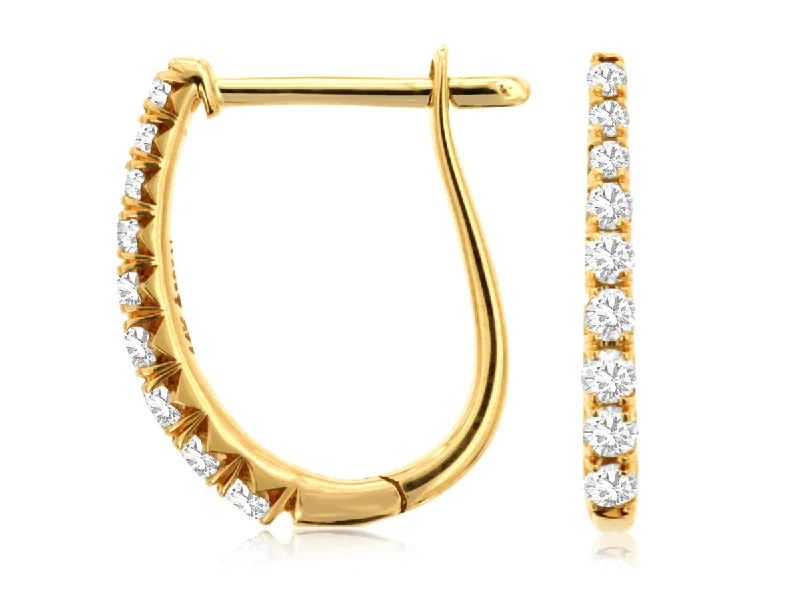 Handmade Pearl Jewelry For Timeless Elegance Oval Shaped Diamond Hoop Earrings