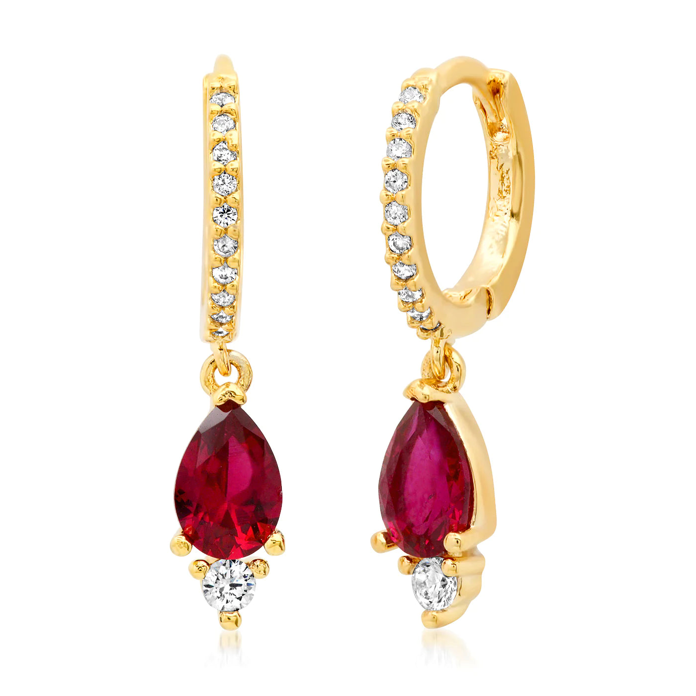 Best Jewelry Deals – Premium Quality At Exclusive Discounts Pave Red Huggie