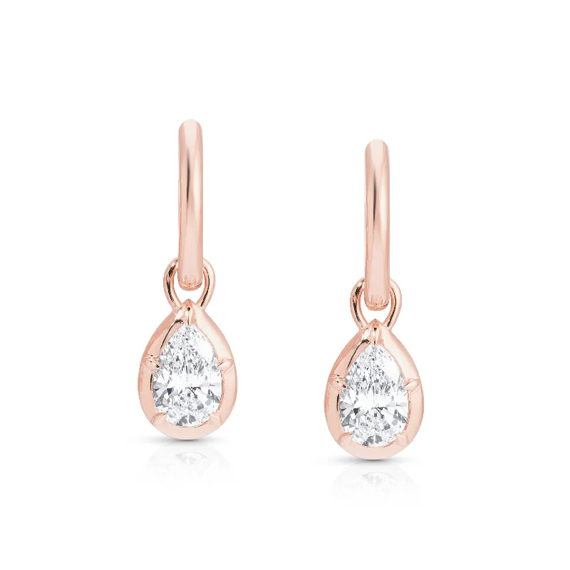 Buy More, Save More – Special Jewelry Discounts Pear Rosette Hoop Earrings