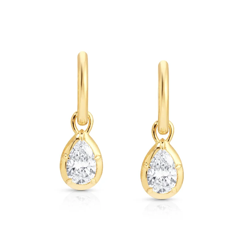 Timeless Beauty, Unbeatable Deals – Jewelry Sale On Pear Rosette Hoop Earrings
