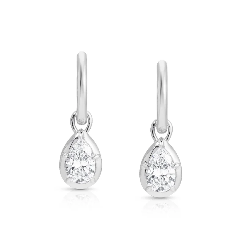 Shop Signature Jewelry Styles At Exclusive Prices Pear Rosette Hoop Earrings