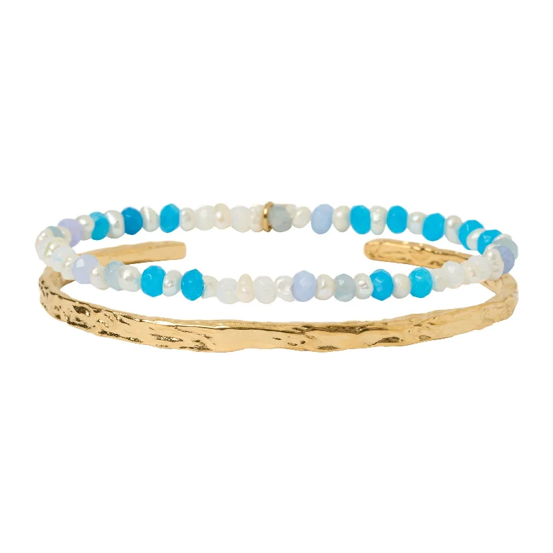 Elegant Jewelry At Unbeatable Offers – Shop Before It's Gone Petal Bracelet Stack - Ocean