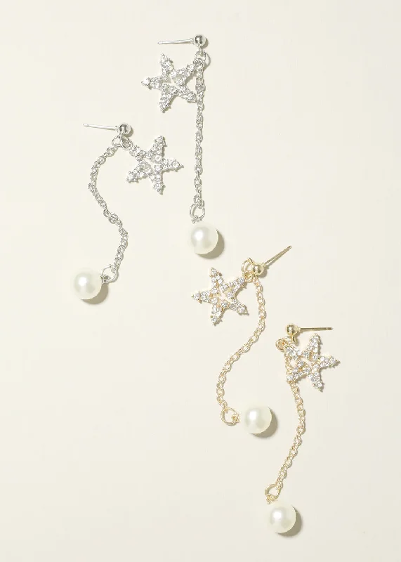 Premium Jewelry Now Available At Special Discounts Rhinestone with Pearl Earring
