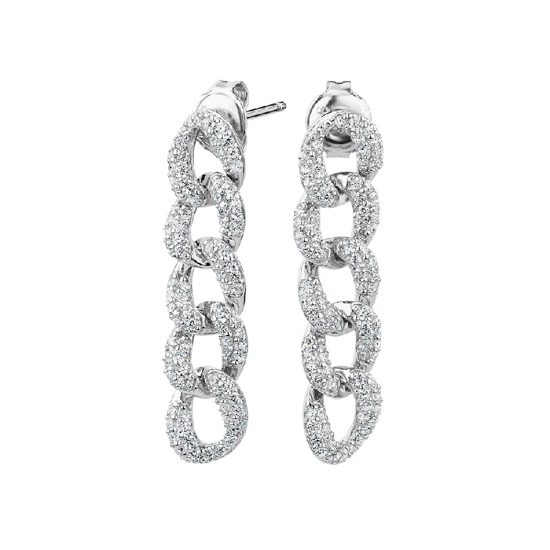 The Ultimate Jewelry Sale – Shop Premium Styles Round Brilliant drop earrings with 0.94 carats* of diamond simulants in sterling silver