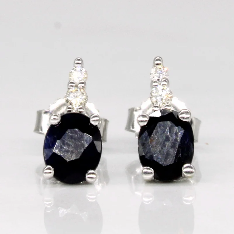 High-Quality Jewelry At A Fraction Of The Cost Sapphire & Diamond Earrings | 0.70ctw, 0.05ctw |