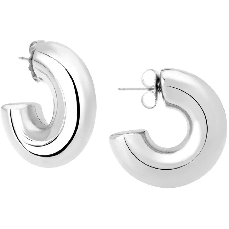 Elegant Necklaces And Bracelets At Limited-Time Offers Silver small hoop
