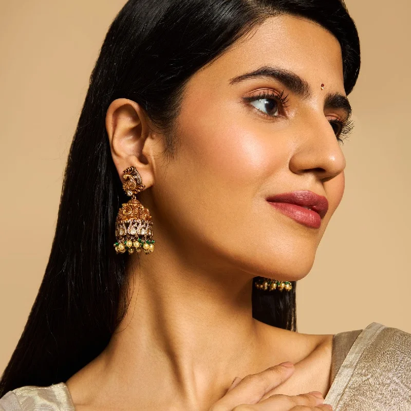 Fashion-Forward Jewelry At Exclusive Discounts Silver Temple Earring 173621