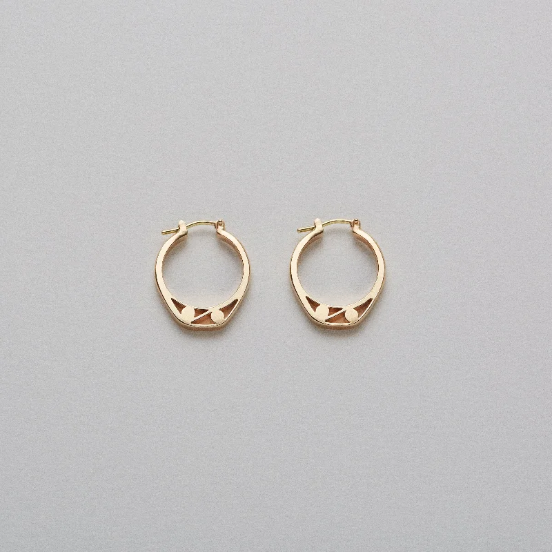 Get Your Favorite Jewelry At The Best Price Slice of Ring Earrings DUE in Gold