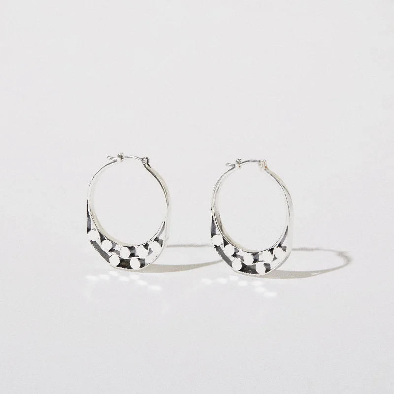 Limited-Time Jewelry Discounts – Shine Without The Splurge Slice of Ring Earrings QUATRO in Silver