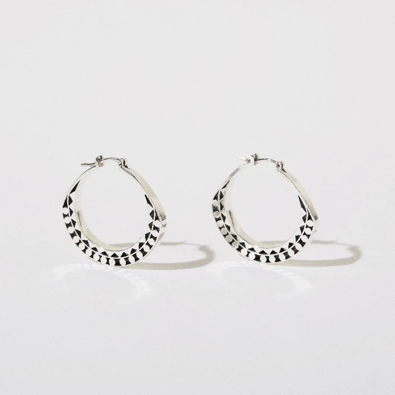 Timeless Elegance, Temporary Discounts – Act Fast Slice of Ring Earrings SEI in Silver